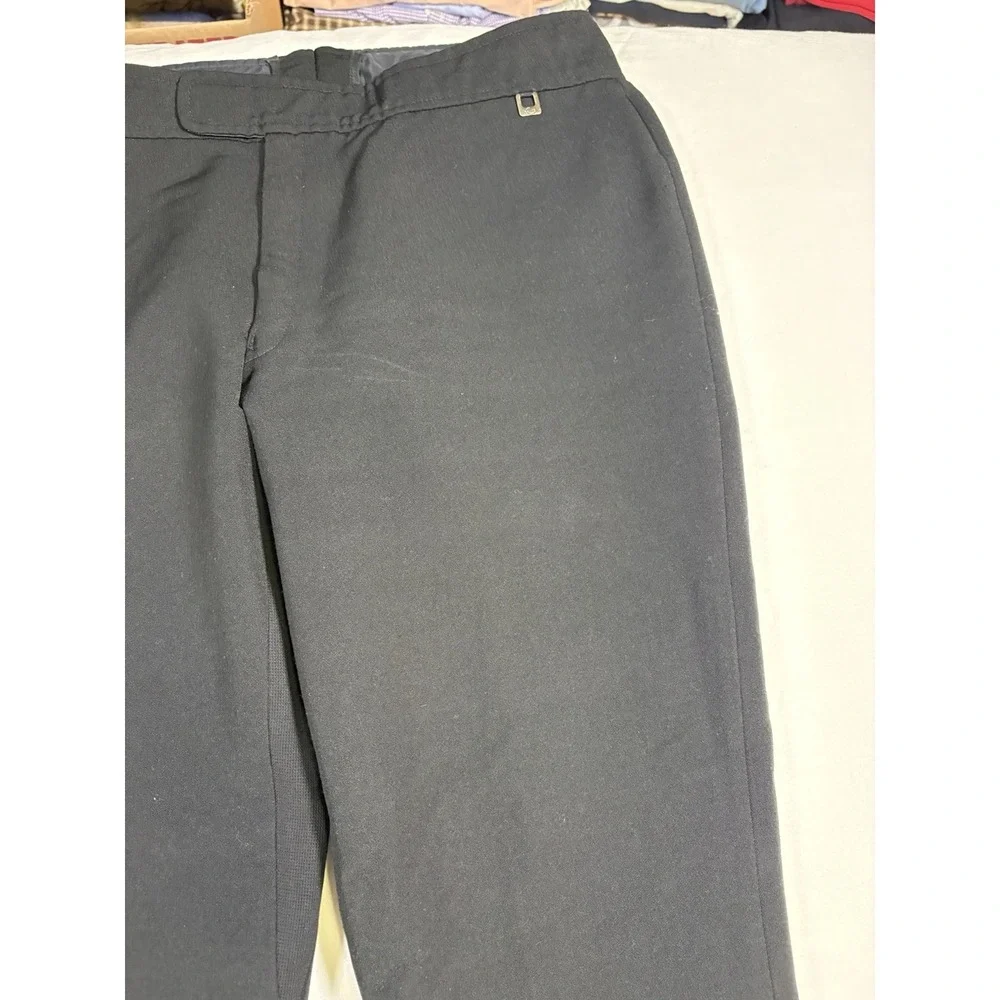 Vintage Roffe Ski Pants Men's 34 x 29 Black Stretch Jet Pants Made in USA Retro